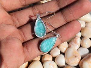 Pendiente de Plata de Ley 925, pendiente hecho a mano artesanal, pendiente mínimo bohemio, joyería delicada para mujer, regalo de aniversario para ella - Product Image 6