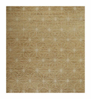 Tapis et ensembles de tapis sur mesure en laine et soie, design tibétain, 10 mm d'épaisseur, noués à la main, modernes, antidérapants, lavables, à poils moyens