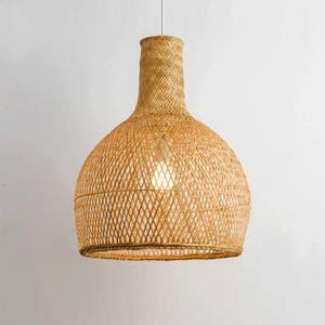 Gran oferta, decoración rústica moderna, respetuosa con el medio ambiente, hecha a mano, lámpara colgante de ratán de bambú Natural, candelabros de sombra, luces colgantes modernas - Product Image 1