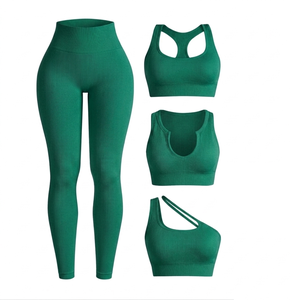 Ensemble soutien-gorge de yoga pour femme, tenue de sport sans couture pour la gym et l'entraînement, élégant ensemble soutien-gorge de yoga pour femme - Product Image 3