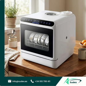Sudex QLK-T18 Fully Automatic Mini Dishwasher Portable Countertop Drawer Style Kitchen Cleaning Appliance - Product Image 1