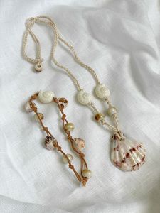 Collar de Conchas Marinas Hecho a Mano con Colgante de Estrella de Mar, Joyería de Playa Personalizada DIY para Mujeres y Hombres, Venta al por Mayor en Vietnam - Product Image 4