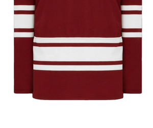Camiseta de Hockey sobre Hielo Profesional Roja, Manga Corta, Cuello en V, Sólida, Duradera, Transpirable, de Poliéster, Unisex, para Adultos, Personalizada para Equipos Deportivos - Product Image 4