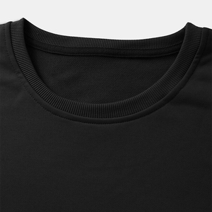 Men's Winter Solid Pattern 100% Cotton Fleece Crew Neck Pullover Sweatshirt Front Logo Lined Design Breathable Quick Dry - Product Image 4