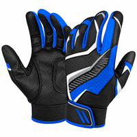 Gants de frappe de qualité supérieure, design premium, fermeture auto-agrippante, cuir respirant, paume antidérapante, pour le baseball.