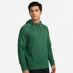 Sweat à capuche long doublé 350 g/m² avec logo Puff, épaules tombantes, personnalisé, en polaire recyclée écologique, unisexe, pour homme, collection printemps - Product Image 5