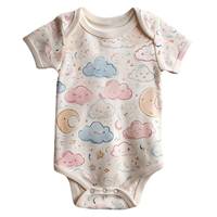 Combinaison bébé unisexe en coton biologique, douce, respirante, écologique, fermeture éclair bidirectionnelle, vente en gros OEM