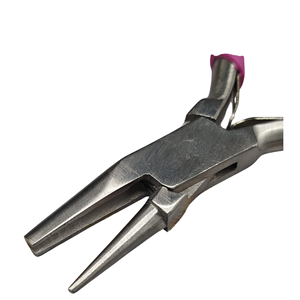 Alicates de Punta Cóncava y Redonda de Acero al Carbono, Herramienta para Hacer Joyas, para Doblar Alambre, Dar Forma a Lazos y Crear Joyería Artesanal - Product Image 1