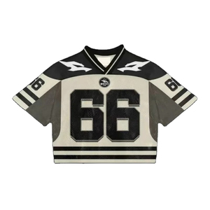 Camiseta de Fútbol Personalizada Beano State 2024 para Hombre, Manga Corta, Cuello en V, Diseño Deportivo con Malla y Ribete en Contraste - Product Image 5