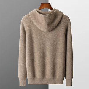 Pull en laine mérinos 100% pour homme, manches longues, col rond, doux, épais, tricot d'hiver respirant, dentelle, ODM, vente en gros - Product Image 5