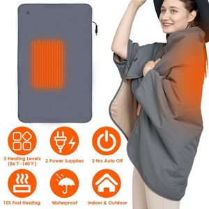 Manta Eléctrica Térmica con 3 Niveles de Calor, Manta de Cuerpo Completo para Uso en Interiores y Exteriores, Lavable a Máquina en 2 Horas - Product Image 1