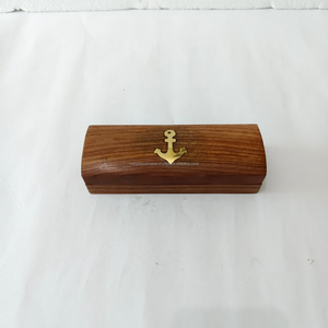 Sifflet de marin en laiton massif et cuivre, vintage, fait main, léger, avec chaîne, pour ordres de commandant, logo personnalisé - Product Image 5