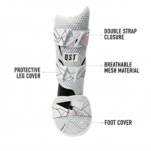 Baseball Shin Leg <b>Protector</b> Custom Color Adjustable Padded Protective Gear adjustable baseball leg guard for batting practice - Product Image 3