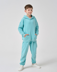 Ensemble de survêtement personnalisé avec logo pour enfants : sweats à capuche et pantalons de jogging deux pièces pour bébés, garçons et filles - Product Image 3