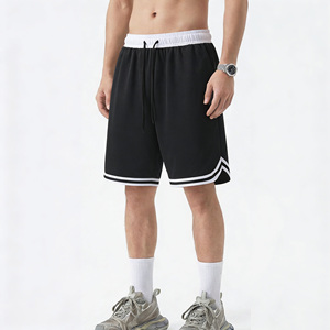 Pantalones Cortos Deportivos de Baloncesto, Retro, de Color Sólido, Transpirables, para Deportes al Aire Libre, para Club - Product Image 1