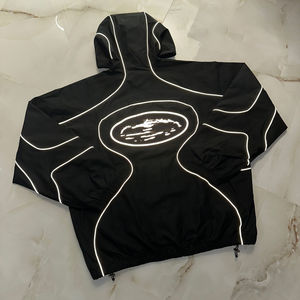 2026 Custom Unisex Winter Sportswear Reflected <b>Jackets</b> Mesh Lining Zip Up <b>Jacket</b> Windbreaker <b>Reflective</b> <b>Jackets</b> for <b>Men</b> - Product Image 3