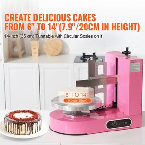 Macchina per Decorazione Torte con Bassa Rumorosità e Piatto Girevole Regolabile per Spalmare Crema e Applicare Glassa - Product Image 2