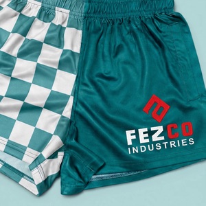 Checkered footy <b>shorts</b> Quick dry <b>polyester</b> <b>shorts</b> Elastic waist sport <b>shorts</b> Unisex adult soccer <b>shorts</b> - Product Image 5