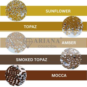 Piedras de Cristal Topacio Girasol, Topacio Ahumado, Topacio Mocca para Joyería, Cristales de Vidrio de Primera Calidad, Gemas Sueltas - Product Image 4