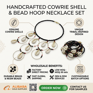Pendientes y Collares de Conchas Marinas Vintage Premium para Mujer, Joyería de Moda para Aniversario, Venta al por Mayor, Calidad de Exportación OEM, Hechos a Mano - Product Image 6