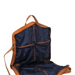 Premium Handmade Leather Weekender Garment Bag Suit Carrier <b>Heavy</b>-<b>Duty</b> <b>Zipper</b> Casual Simple Business Travel Luggage - Product Image 3