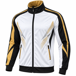 Veste de football personnalisée pour homme, veste d'entraînement de football, veste de sport d'échauffement, veste athlétique zippée intégrale, veste de survêtement de football - Product Image 2