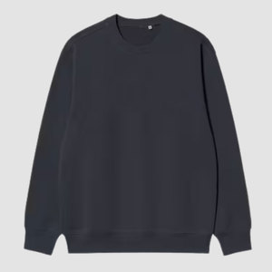 <b>Men</b> Custom Rib Smart Comfort Blend Anti-Wrinkle 350g Front Logo Raglan Sleeve <b>Crewneck</b> <b>Sweatshirt</b> - Product Image 4