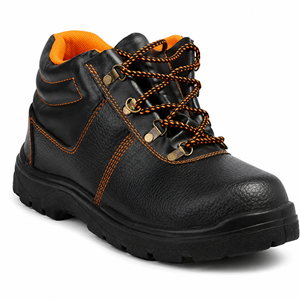 Water-Resistant Breathable Safety <b>Work</b> Shoes Genuine Leather Upper Low Cut Style Anti-Slip Feature Construction Autumn Steel Toe - Product Image 1