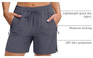 Ever Glow Stylish Customized Logo Cheap Women's Mid Waist Breathable Eco-Friendly Waterproof Windproof Quick Dry Elastic <b>Shorts</b> - Product Image 4