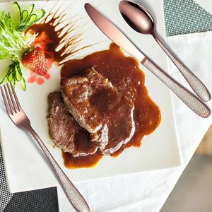 Ensemble de couverts couleur cuivre en acier inoxydable avec finition polie miroir Couverts parfaits pour ustensiles de cuisine Mariage et salle à manger - Product Image 2