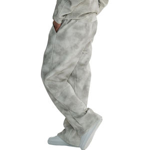 กางเกงขายาวทรงหลวมสไตล์วินเทอร์สตรีท เอวกลาง ผ้าฟลีซหนานุ่ม ระบายอากาศได้ดี มีเชือกผูกเอว ขากว้าง สวมใส่สบาย เหมาะสำหรับกลุ่มเพื่อนร่วมงาน  รับสกรีนโลโก้ - Product Image 5