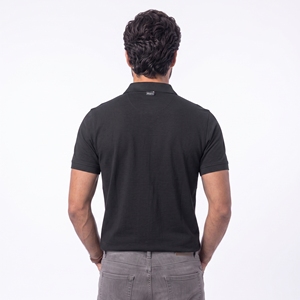 Chemise Homme KhumBro Bleu Royal en Coton à Séchage Rapide Manches Courtes Couleur Unie Logo Brodé sur le Devant Tenue Décontractée Personnalisable - Product Image 5