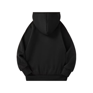Sweat à capuche unisexe oversize durable avec fermeture éclair, personnalisable, en molleton polyester/coton, coupe classique, effet délavé, pour l'hiver, vente en gros à prix bas - Product Image 2