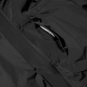 Men's Hooded Waterproof <b>Rain</b> <b>Jacket</b> Solid Color Casual Autumn Outerwear Lightweight Zipper Closure <b>Black</b> - Product Image 5