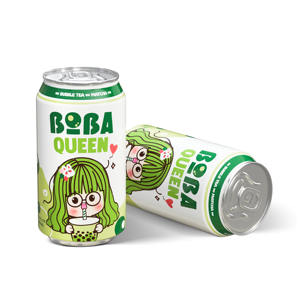ชานมไข่มุกขายดี รสชาเขียว BOBA QUEEN กระป๋อง 330 มล. แถมฟรี ตัวอย่างเครื่องดื่ม อาหารและเครื่องดื่มในเวียดนาม ฮาลาล - Product Image 1