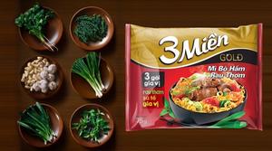 Buen Precio al por Mayor, Fideos Instantáneos Fritos con Carne de Res y Hierbas, Marca Vietnamita, Caja de 3 Unidades, 65g/paquete - Product Image 4