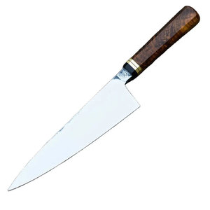 Cuchillo de chef de acero inoxidable de alta resistencia con hoja para cortar, rebanar, picar y triturar todo tipo de alimentos. - Product Image 1