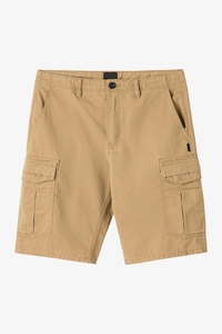 Shorts cargo pour homme, taille mi-haute, fermeture boutonnée, couleur unie, coton respirant, style décontracté, poches, tissu tissé - Product Image 4