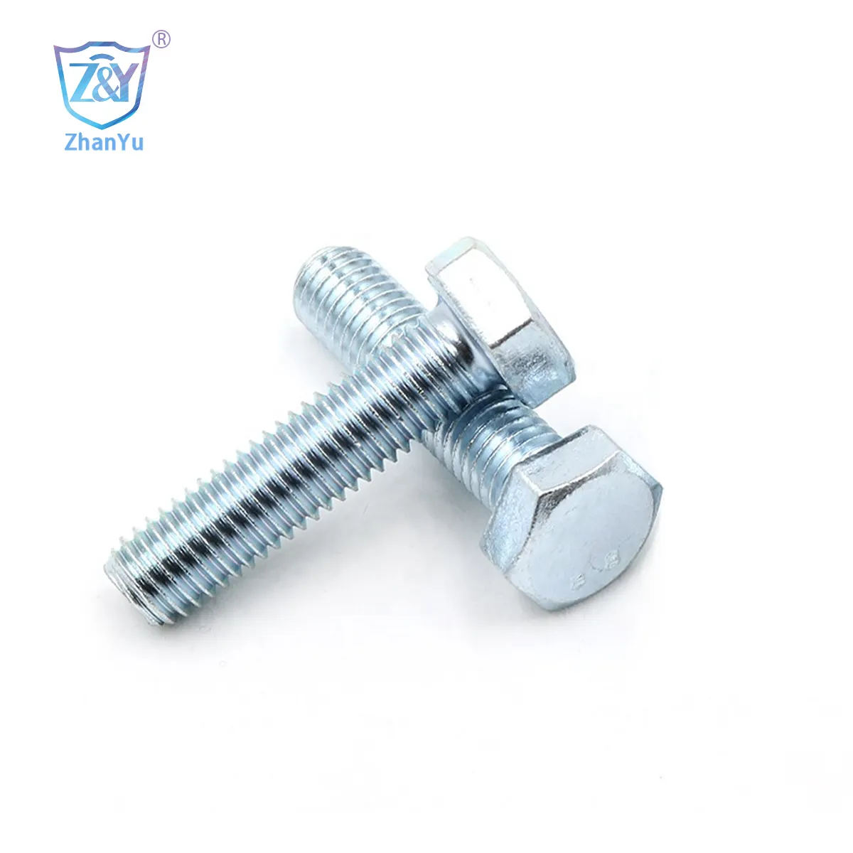 Factory Price DIN933 Hex Bolt With Nut Zinc/Black Pernos Y Tuercas 4.8/8.8 Grade Carbon Steel Hex Bolt With Full Thread