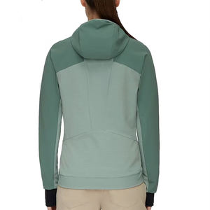 Veste bomber en toile imperméable personnalisée pour femmes IRSA SPORTS, logo uni, coupe-vent d'hiver, décontractée avec poignets côtelés - Product Image 4