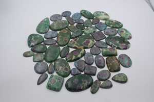 Ruby Fuchsite Gemstone Natural loose Gemstone for Jewelry Making, Ruby Fuchsite Bohemian Rings Jewelry Stone by MAHNAJ GEMs - Product Image 2