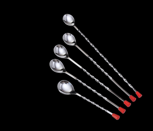Cuchara de bar reutilizable de acero inoxidable, agitador de cócteles y herramientas de bar para café, para restaurantes, clubes, bebidas y cócteles. - Product Image 1