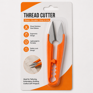 U Shape Stainless Steel Embroidery <b>Scissors</b> <b>Sewing</b> Thread Cutter Knitting Snips Portable Needlerwork Tool - Product Image 6