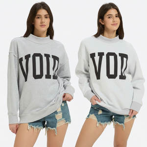 Sudaderas Profesionales de Alta Calidad para Mujer, Personalizadas con Logotipo Frontal, Cuello Alto, Manga Larga, Talla Grande, Mezcla de Poliéster/Algodón - Product Image 5