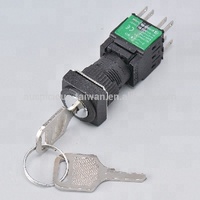 Interrupteur à clé AP 22 mm 3 positions IP65 (GKS223) 6A 1NO/2NO/1NO/2NO2NC 120V à bornes à vis RU CANADA TUV pour 500 000 cycles