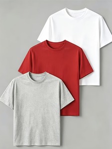 T-shirt Oversize Homme – Fabricant – Coton Premium – Coupe Ample – Streetwear Minimaliste – Grammage Lourd – Uni – Vêtement Décontracté – Blanc Rose - Product Image 4
