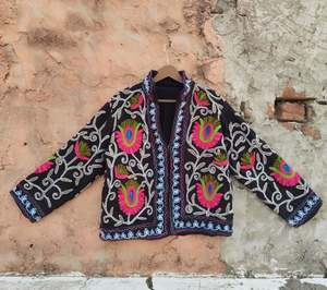 Chaqueta Corta 2026 para Mujer, Estilo Bohemio, Boho, Gitano, para Primavera, Festival, Regalo Especial, Atractiva y de Alta Calidad, Bordada a Mano con Diseño Suzani - Product Image 3
