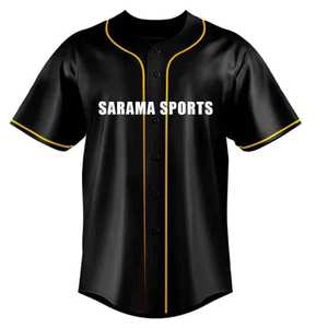 Camisetas de Béisbol Personalizadas al por Mayor para Hombre, Uniformes Deportivos con Cuello en V, Sublimación, Transpirables, de Malla, Fabricante OEM - Product Image 1