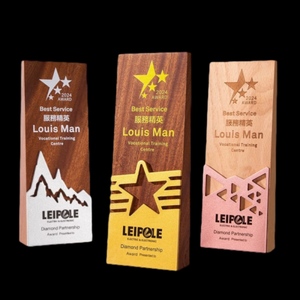 Trofeos de cristal con impresión UV personalizables al por mayor, 3 juegos de excelencia para campeones, impresionante Uso de premios - Product Image 1