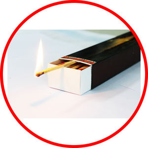 Premium BBQ96 Durable Eco-Friendly Water Resistant <b>Matches</b> <b>Box</b> 110x65x20 50 Sticks Customized Color Logo Printing Lighting - Product Image 3